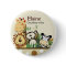 ZOO CREW JUNGLE NAME TAG Personalized Button