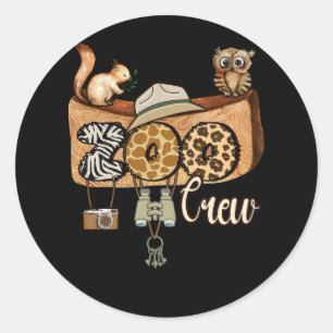 Zoo Crew Leonard Safari Animal Wildlife Kingdom Zo Classic Round Sticker