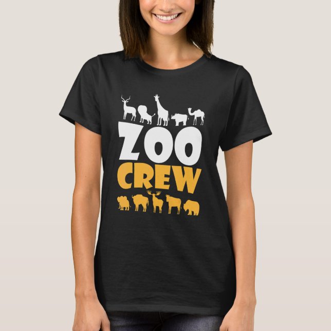 Zoo Crew Safari Animal Wildlife Zookeeper Zoologis T-Shirt (Front)