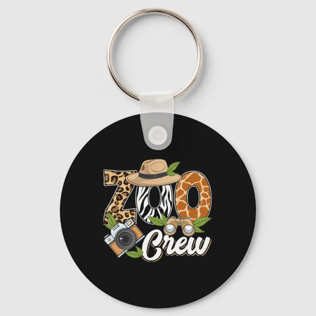 Zoo Crew Safari Animals Wildlife Animal Wild Field Keychain (Front)