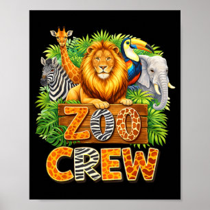 Zoo Crew Safari Wildlife Animal Zoo Keeper Poster