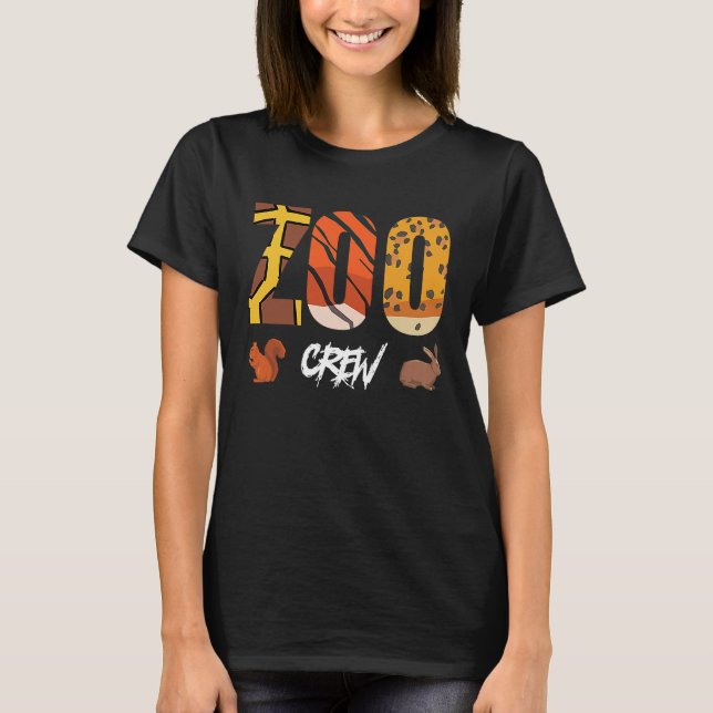 Zoo Crew  Wildlife Zoo Group T-Shirt (Front)