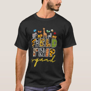 Zoo Field Trip Squad Matching Teacher Students Boy T-Shirt