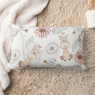 Zoo Friends Lumbar Pillow 13" x 21"