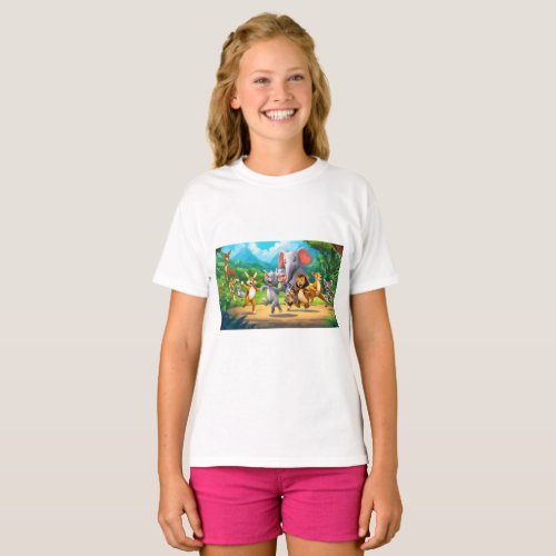 Zoo Jamboree Critters in Concert Playing Musical  T_Shirt