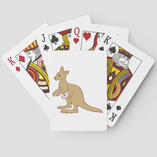 Zoo KANGAROO Poker Cards (Back)