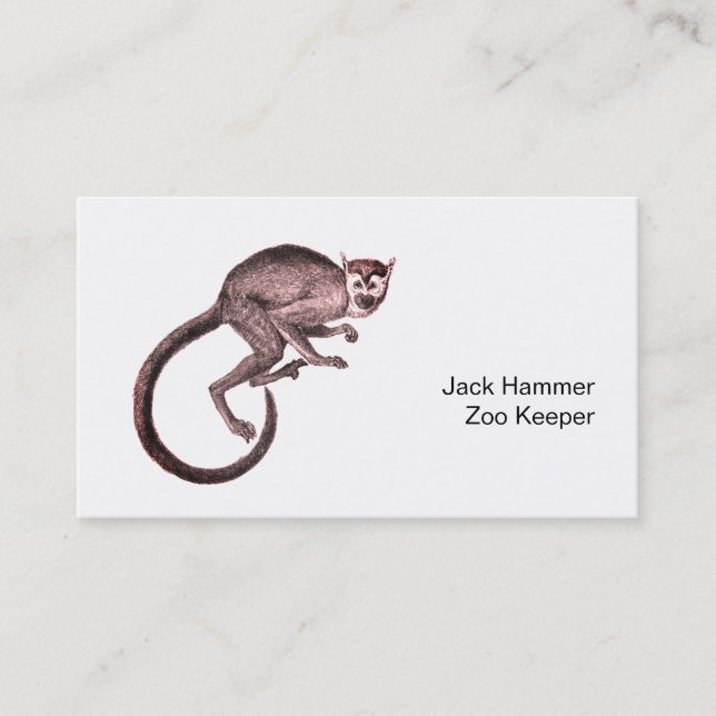 Zoo Keeper Business Card (Front)