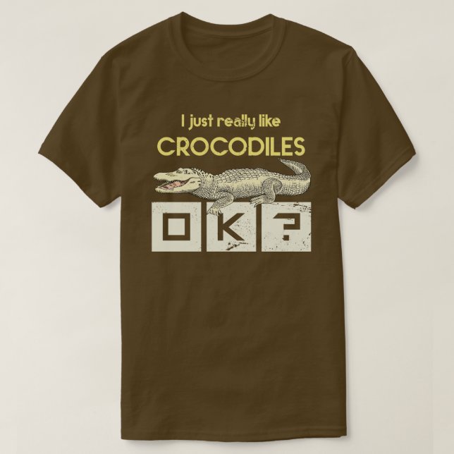 Zoo Keeper Gift African Reptiles Crocodile T-Shirt (Design Front)