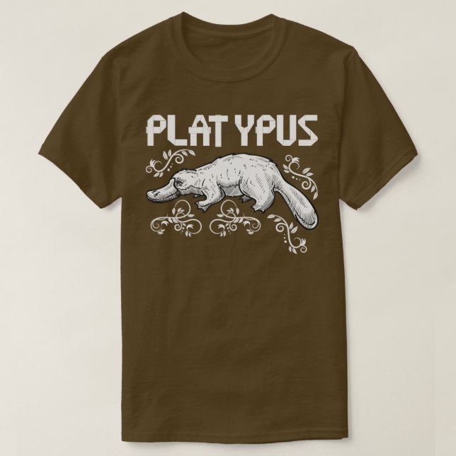 Zoo Keeper Gift Australia Platypus T-Shirt (Design Front)