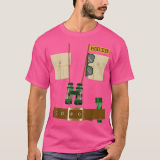Zoo Keeper Halloween Costume Diy Gift Jungle Safar T-Shirt