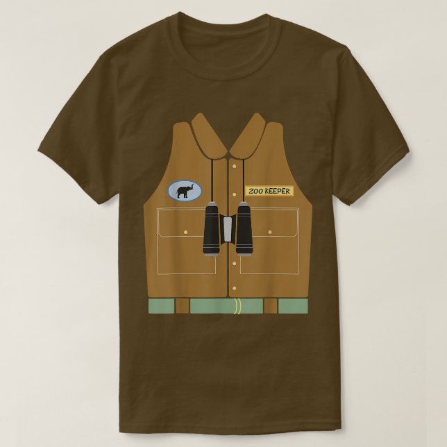 Zoo Keeper Halloween Costume Diy Jungle Safari Epl T-Shirt (Design Front)