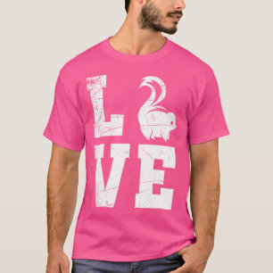 Zoo Keeper Skunk Animal Valentines Day Skunk T-Shirt