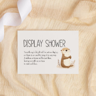 Zoo Nursery Animals Baby Display Shower Note Card