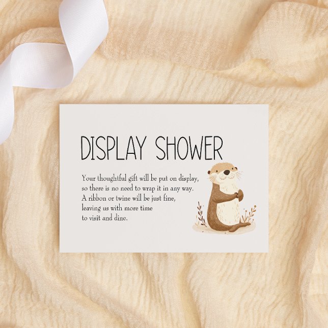 Zoo Nursery Animals Baby Display Shower Note Card (Creator Uploaded)