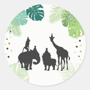 Zoo Party Favor Tags Safari Envelope seals Jungle