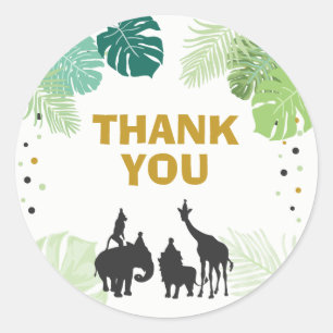 Zoo Party Favor Tags Safari thank you tags Jungle