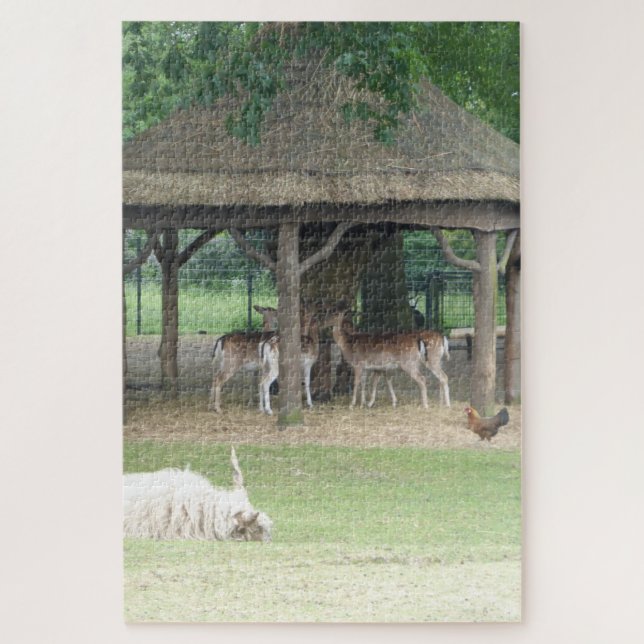 Zoo Puzzle: Deerpark Jigsaw Puzzle (Vertical)
