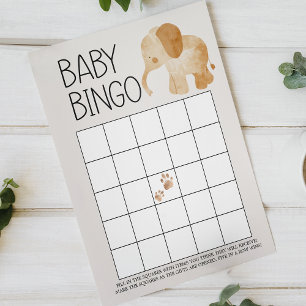 Zoo Safari Animals Double Sided Baby Shower Game