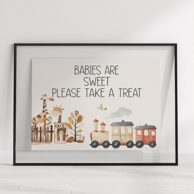 Zoo Safari Nursery Animals Baby Shower Favor Poster (Creator Uploaded)