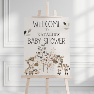 Zoo Safari Nursery Animals Baby Shower Foam Board