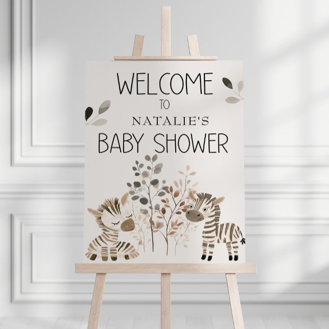 Zoo Safari Nursery Animals Baby Shower Foam Board (Creator Uploaded)