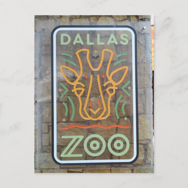 Zoo Sign Postcard (Front)