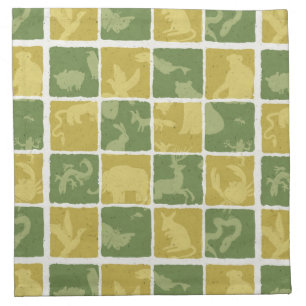 zoo themed pattern cloth napkin