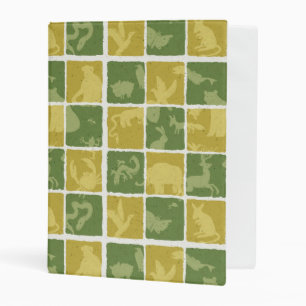 zoo themed pattern mini binder