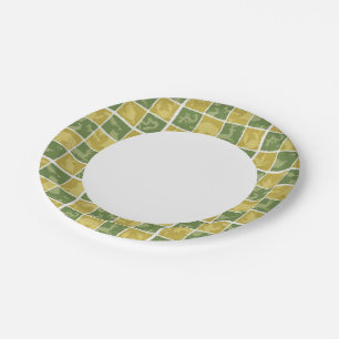 zoo themed pattern paper plates
