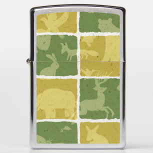 zoo themed pattern zippo lighter
