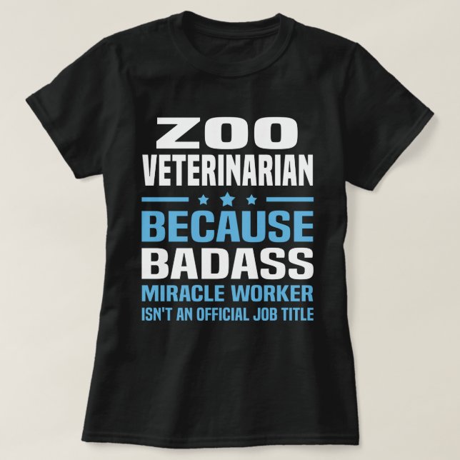 Zoo Veterinarian T-Shirt (Design Front)