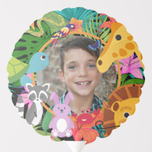 Zoo Wild Animal Jungle Safari Kids Birthday Balloon