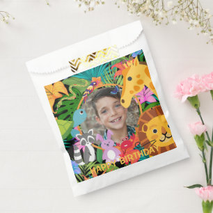 Zoo Wild Animal Jungle Safari Kids Birthday Favor Bag