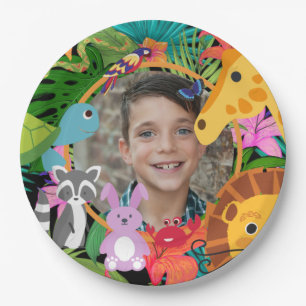Zoo Wild Animal Jungle Safari Kids Birthday  Paper Plates