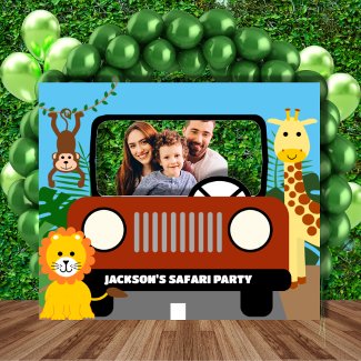 Zoo Wild Safari Animal Kids Party Photo Booth