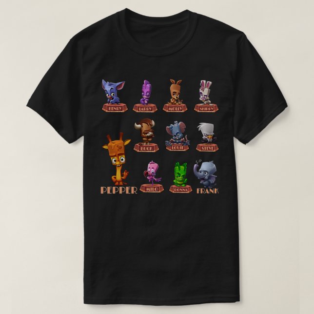 Zooba battle arena royale characters N 02 zoo T-Shirt (Design Front)
