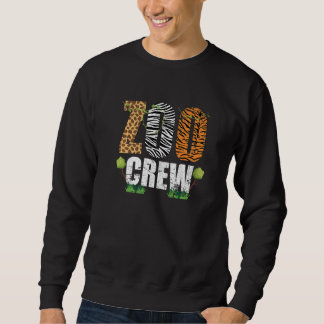 Zoocrew Zoo Crew African Animals Zebra Giraffe Gru Sweatshirt