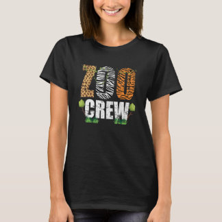 Zoocrew Zoo Crew African Animals Zebra Giraffe Gru T-Shirt
