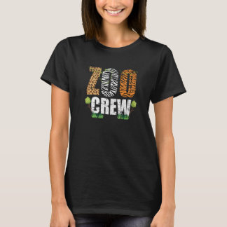 Zoocrew Zoo Crew African Animals Zebra Giraffe Gru T-Shirt