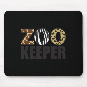 Zookeeper Animals Zoo Wildlife Safari Halloween Co Mouse Pad
