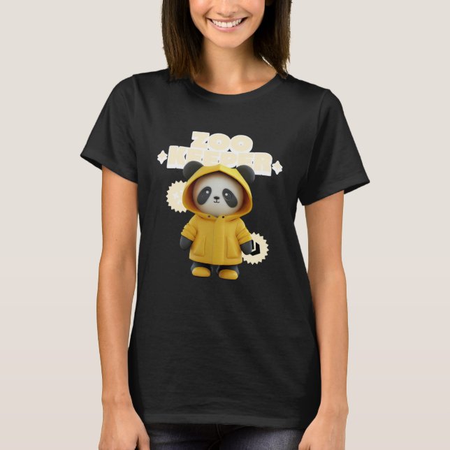 Zookeeper Costume Panda African Animals Woman Men  T-Shirt (Front)