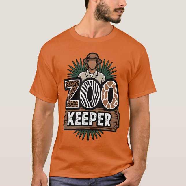 Zookeeper Costume Women Safari Halloween Party T-Shirt (Front)
