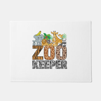 Zookeeper Costume Zebra Wild Print African Animal Doormat