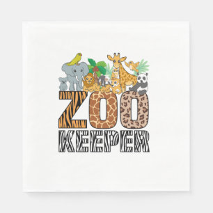 Zookeeper Costume Zebra Wild Print African Animal Napkins