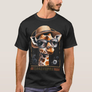 Zookeeper Giraffe Safari Zoo Keepeer - style T-Shirt