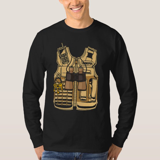 Zookeeper Halloween Costume Jungle Safari Wildlife T-Shirt (Front)