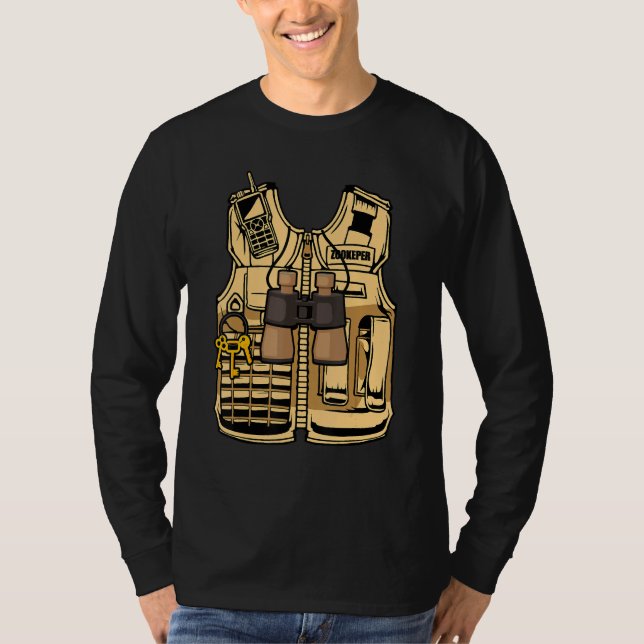 Zookeeper Halloween Costume Jungle Safari Wildlife T-Shirt (Front)