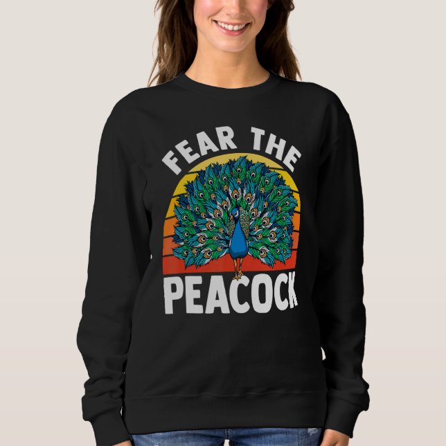 Zookeeper Professional Ornithologist Peacock Sweatshirt (Front)