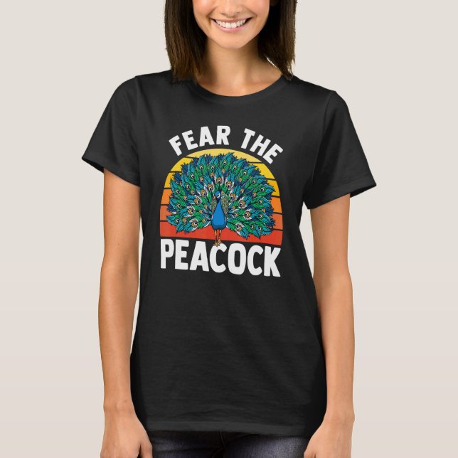 Zookeeper Professional Ornithologist Peacock T-Shirt (Front)