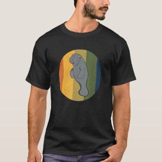 Zookeeper Retro Manatee Sea Cow Vintage Manatees T-Shirt